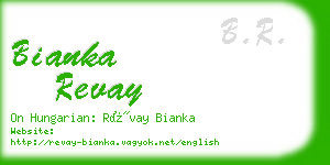 bianka revay business card